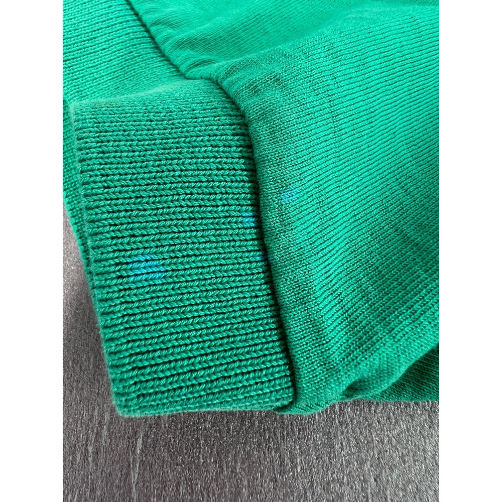 Vintage 80s IZOD Lacoste Polo Shirt Made in Japan Green Cotton Preppy Golf Shirt - Picture 8 of 12